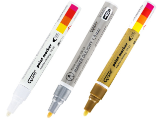 Marker olejowy GRAND (GR-25) bia�y /srebrny /z�oty  SUPER-HURT