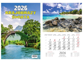 Kalendarz wieloplanszowy BESKIDY W08 13 zdj�ciowy Krajobrazy �wiata 2026