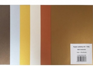 Papier Ozdobny A4 18ark 120gr MIX 6 kolor�w  jesie�