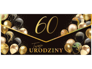 Kartka - koperta na pieni�dze KZK PREMIUM nr. 4 Urodziny Glamour 60-tka