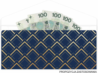 Kartka - koperta na pieni�dze KZK PREMIUM nr. 7 Urodziny Z�ocona 18-tka