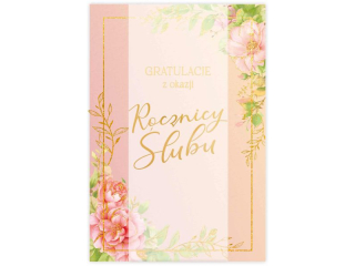 Kartka na Rocznic� �lubu KZK B6 LUX nr.15 Gratulacje