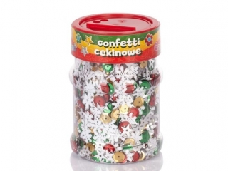 Confetti cekinowe k�ka ASTRA mix �wi�teczny 100g