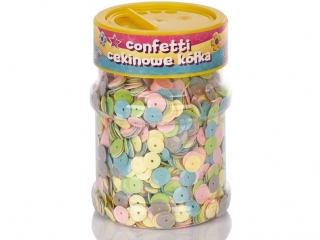 Confetti ASTRA cekinowe k�ka Pastel - mix kolor�w 100g