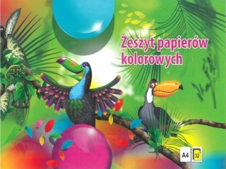 Zeszyt papier�w kolorowych A4 32k. KRESKA