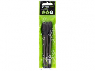 D�ugopis ZENITH Handy 0, 7mm - czarny 3szt.