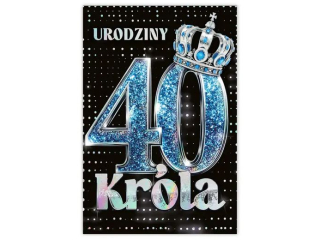 Kartka urodzinowa KZK B6 nr.39 - 40te Urodziny Kr�la