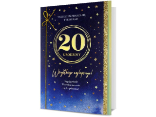 Kartka urodzinowa PAN DRAGON HM 200-2609 "20" Si�gaj gwiazd!