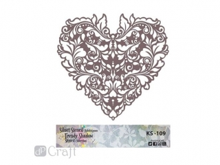 Szablon DPCRAFT Trendy 25cm Serce