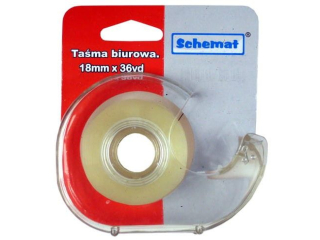 Ta�ma biurowa z obcinaczem SCHEMAT 18mm x 36yd 5018  SUPER-HURT