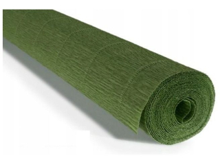 Krepina W�oska Cartotecnica Rossi 180g/m² 565 Zielony �odygowy, 50cm x 250cm