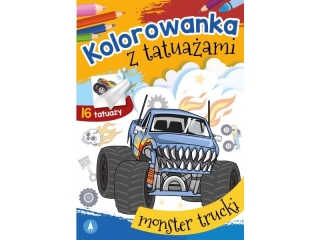 Kolorowanka SKRZAT z tatua�ami - Monster trucki