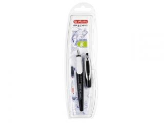 Pi�ro wieczne HERLITZ My.Pen dla lewor�cznych - czarny/bia�y