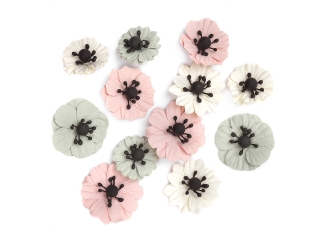 Anemony papierowe DPCRAFT 12 szt. Cream&nude