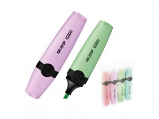 Zakre�lacze GRAND GR-225P pastelowe 4 kolory w etui  SUPER-HURT