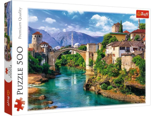 Puzzle  500 TREFL Stary Most w Mostarze, Bo�nia i Hercegowina