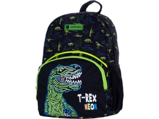 Plecak 30cm (12") ASTRA AK300, dzieci�cy przedszkolny T-REX NEON