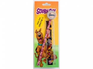 ZESTAW: o��wek, linijka, gumka nak�adka gratis SCOOBY DOO