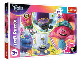 Puzzle   24 Maxi TREFL Muzyczny �wiat Troli