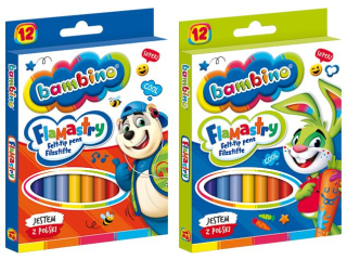 Pisaki BAMBINO 12 kolor�w SUPER-HURT
