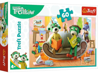 Puzzle 60 TREFL Wsp�lne czytanie bajek
