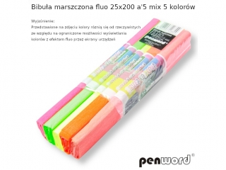 BIBU�A MARSZCZONA FLUO 25x200 a5 MIX   5 KOLOR�W