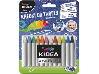 Kredki do twarzy KIDEA 12 kolor�w x 2,5g