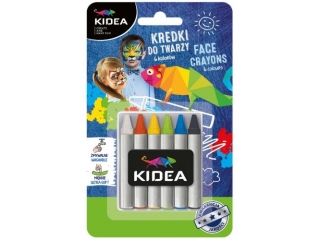 Kredki do twarzy KIDEA 6 kolor�w x 2,5g
