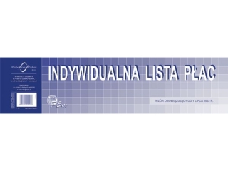 Druk- Indywidualna lista p�ac      P05-M