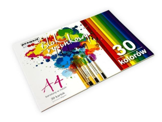BLOK RYSUNKOWY A4 KOLOROWY BR-7 80g 30 KARTEK 30 KOLOR�W