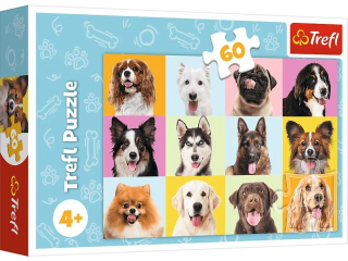 Puzzle 60 TREFL S�odkie psiaki