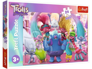 Puzzle   24 Maxi TREFL W �wiecie Trolli