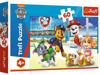 Puzzle 60 TREFL Psi patrol - W �wiecie Piesk�w