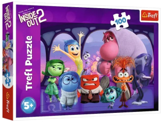 Puzzle  100 TREFL W g�owie sie nie mie�ci / Disney inside Out 2