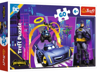 Puzzle   60 TREFL Batman i jego pojazdy / Warner Batwheels