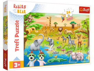 Puzzle   24 Maxi TREFL Safari - Bobaski