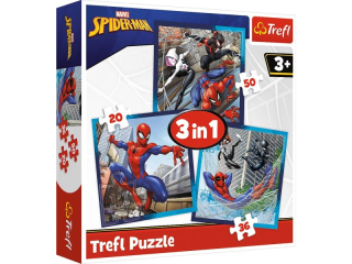 Puzzle   "3w1" TREFL Paj�czy przyjaciele / Disney Marvel Spiderman