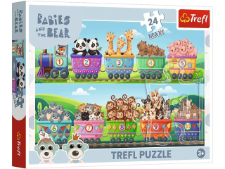 Puzzle 24 Maxi TREFL �wiat ma�ych przyg�d" / KAZSTUDIO SA Bobaski i Mi�