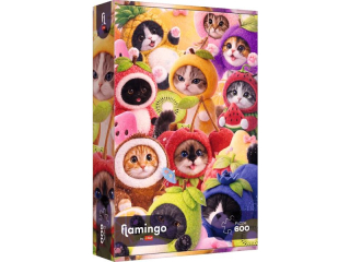 Puzzle  600 TREFL Flamingo by Trefl - Owocowe kotki