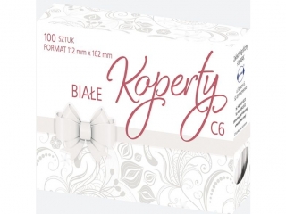 Koperta bia�a C6 (100szt)  zest. 543