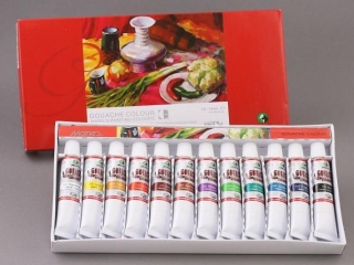 Farby gwasze 12 kolor�w MARIE'S tuba 12ml (7312 B)