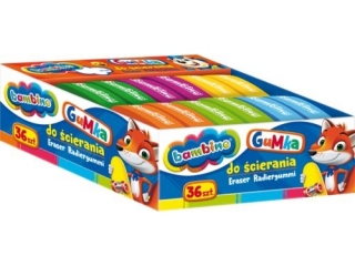 Gumki do �cierania ST.MAJEWSKI Bambino 36szt.
