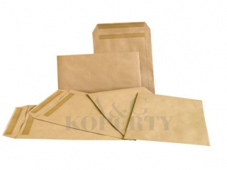 Koperta szara C4 HK 22,9x32,4CM (10szt.) pasek