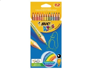 Kredki BIC Tropicolors cienkie 12 kolor�w  SUPER-HURT
