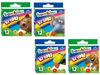 Kredki BAMBINO 12 kolor�w