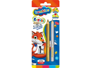 Kredki BAMBINO w oprawie drewnianej z�ota+srebrna  SUPER-HURT