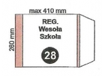 Ok�adka szkolna Weso�a Szko�a regulowana nr28 260x410mm