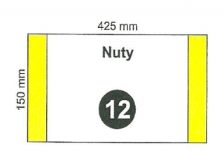 Ok�adka na zeszyt do nut nr12 150x425mm