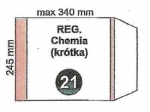 Ok�adka szkolna Chemia (kr�tka) regulowana nr21 245x340mm