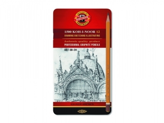 Komplet o��wk�w grafitowych KOH-I-NOOR 1502/II Technic 8B-2H